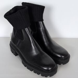 Zara NWT Fold Over Ankle Boots